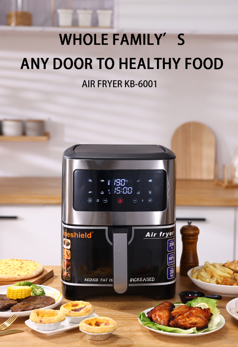 10.5L large capacity non stick power off protection, fully electric oven, air fryer with visible window