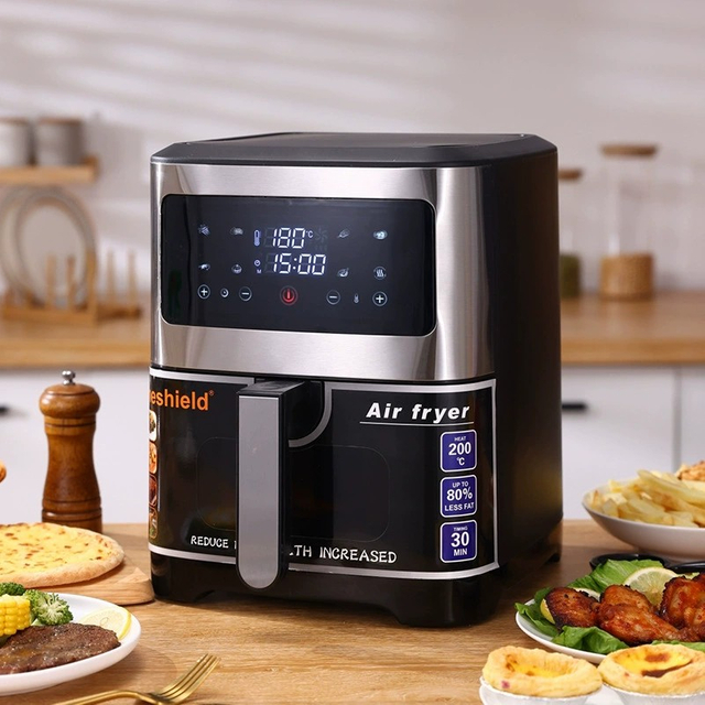 10.5L large capacity non stick power off protection, fully electric oven, air fryer with visible window