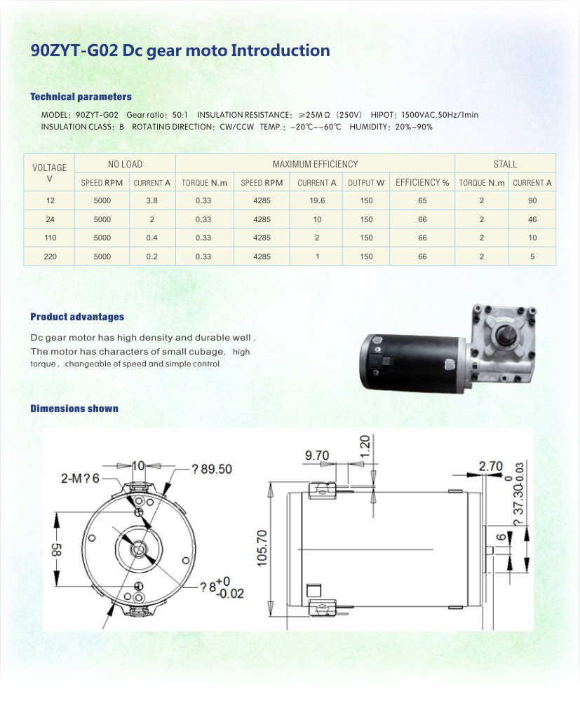 90ZYT-G02_DC brush gear motor